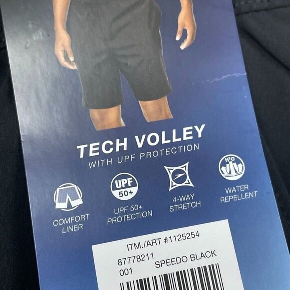 Speedo Mens Tech Volley Shorts XXL Black 38/40 Swimwear NWT 6751 - Picture 4 of 10